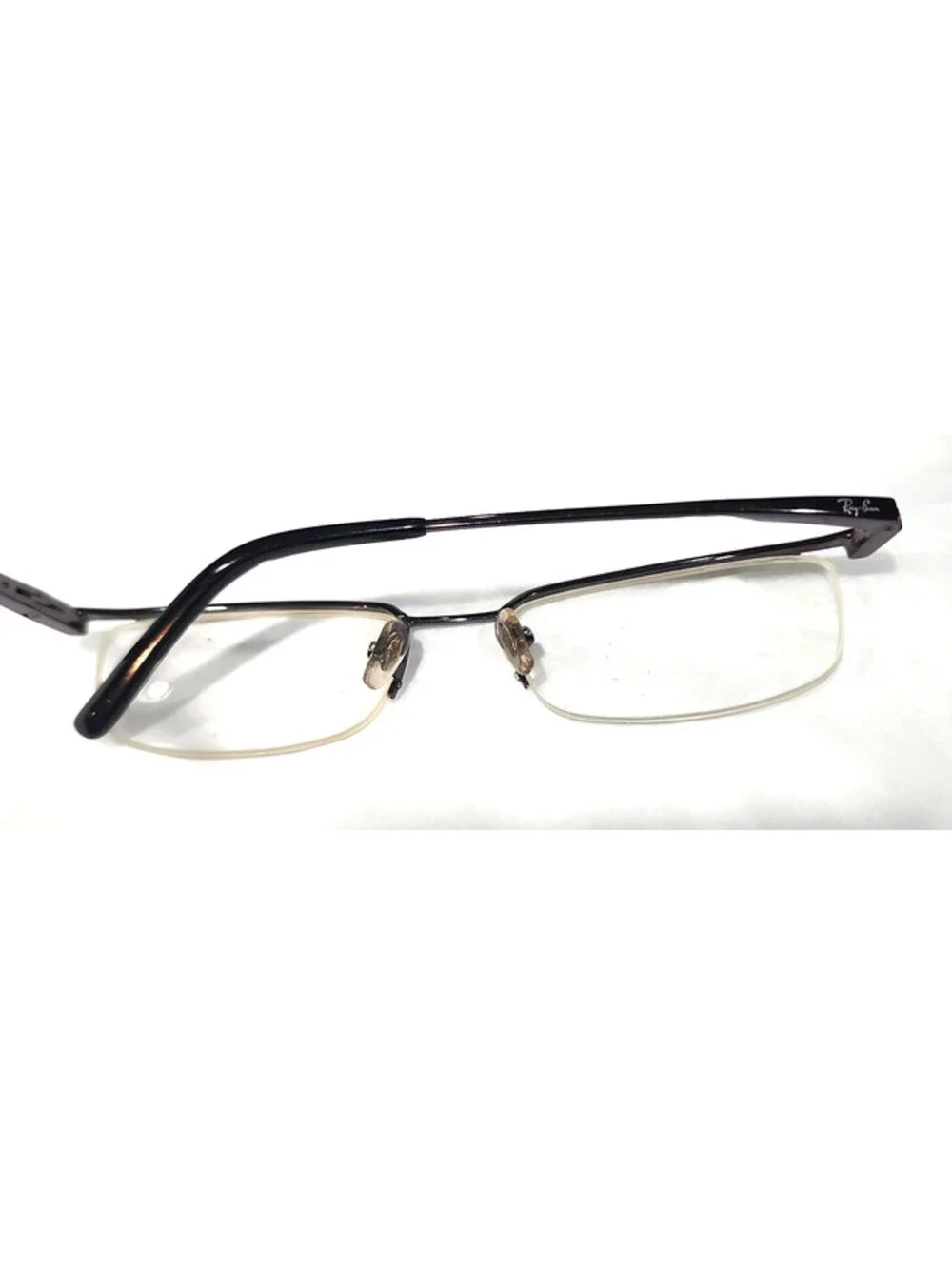 Ray Ban RB6101 2502 Gunmetal Half Rim Eyeglasses 50-18 135